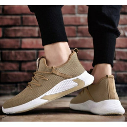 Sepatu Sneakers Sport-Casual Pria Import-Black Orange